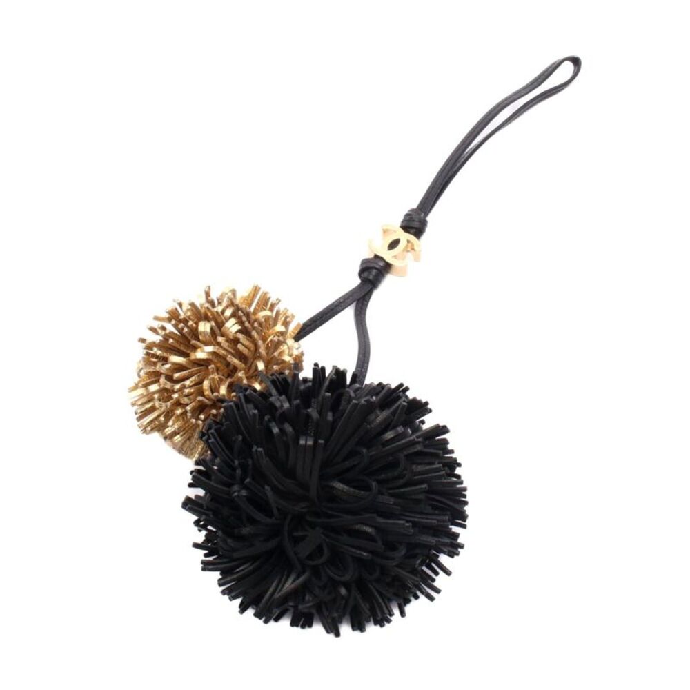 Chanel Leather Bonbon Charm Keychain